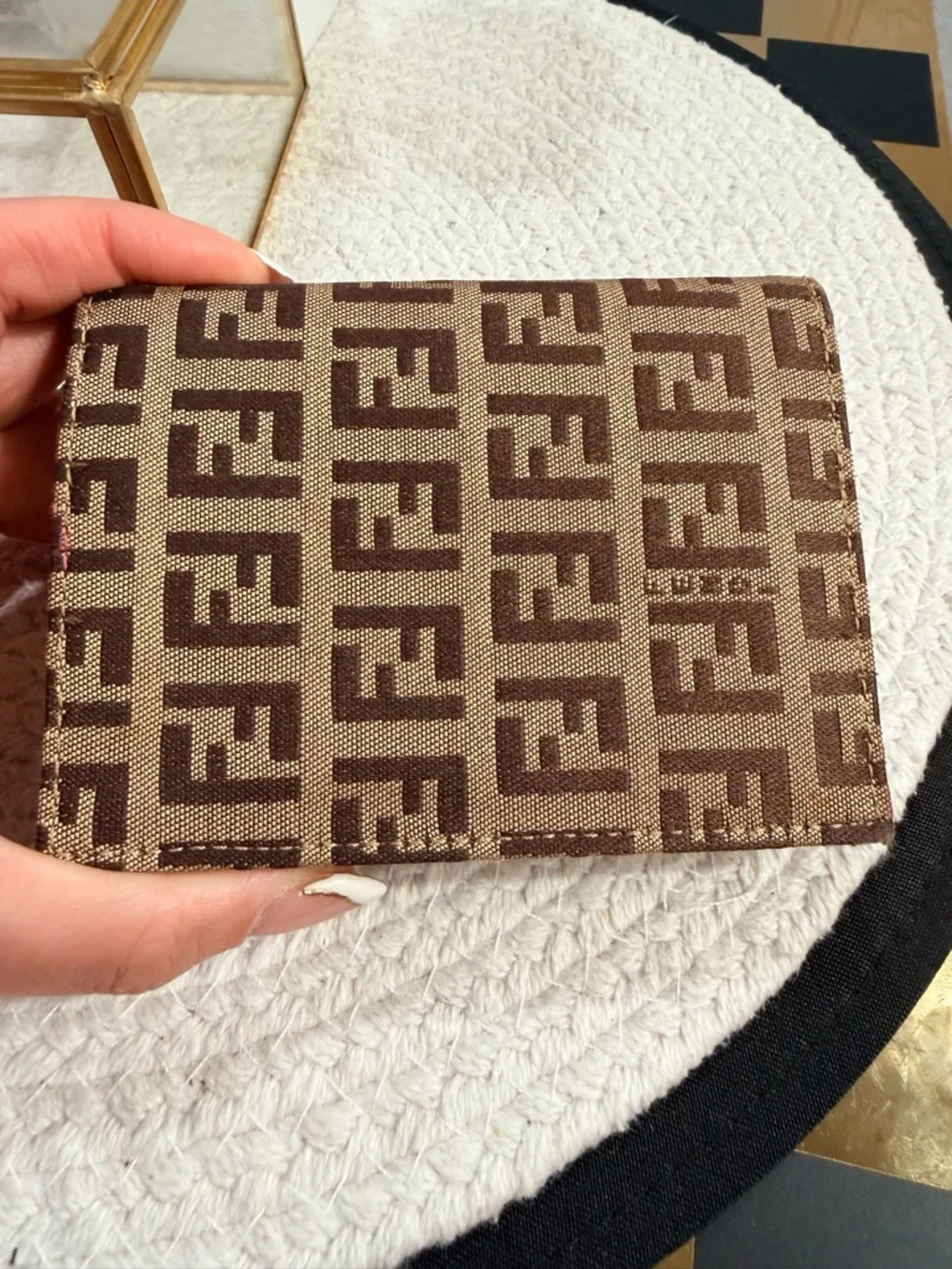 Fendi  Brown Monogram FF Canvas Bifold Wallet ⭐️